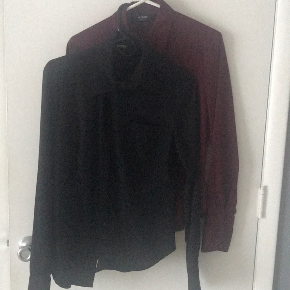 Express button down business blouses.